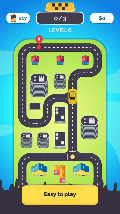 Taxi Town: Arcade Funny Game游戏截图