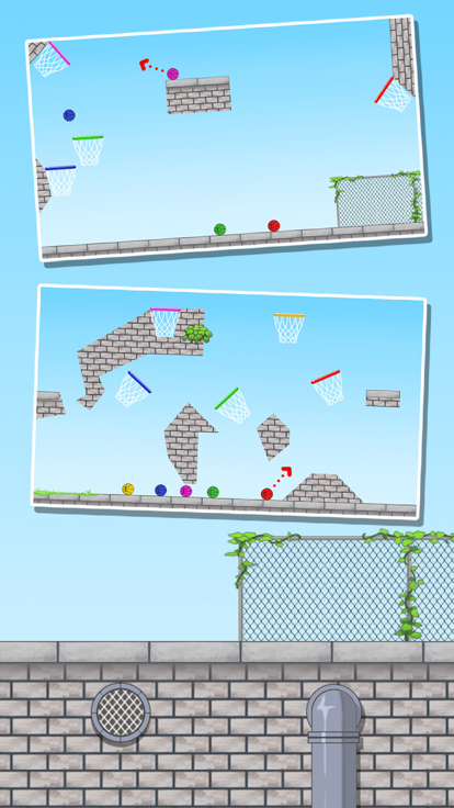 篮球物理投篮高手-益智投篮关卡游戏游戏截图