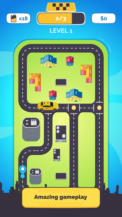 Taxi Town: Arcade Funny Game游戏截图