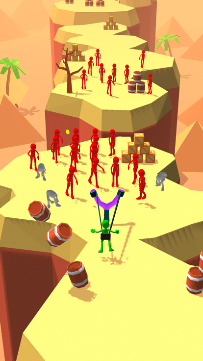 Slingshot Crusher :Crowd Stack游戏截图