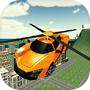 Flying Rescue Helicopter Caricon