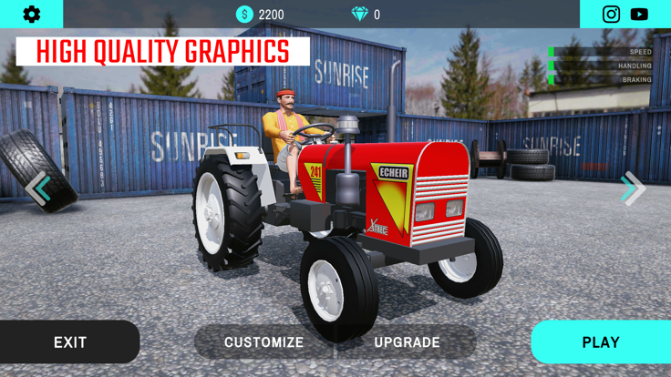 Indian Tractor Stunt Simulator游戏截图