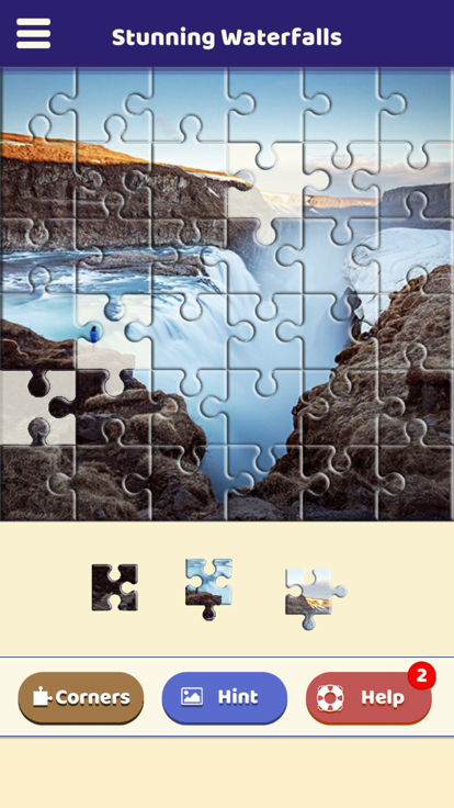 Stunning Waterfalls Puzzle游戏截图