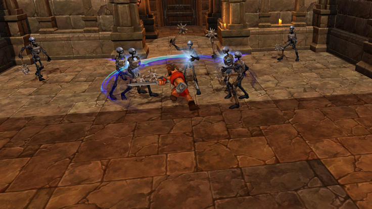 Red Warrior: Dungeon Castle 3D游戏截图