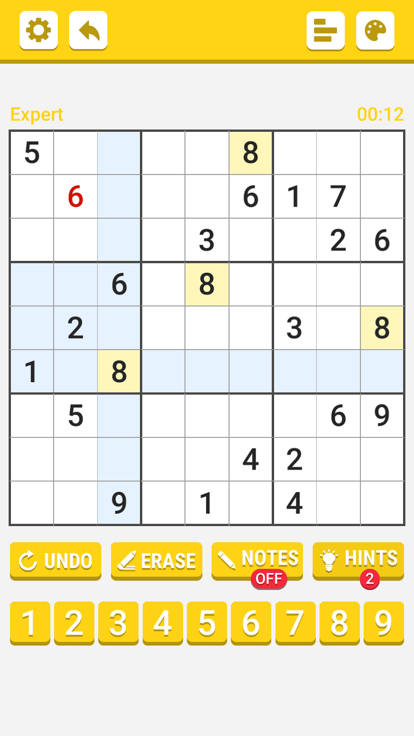 Super Sudoku Puzzle游戏截图