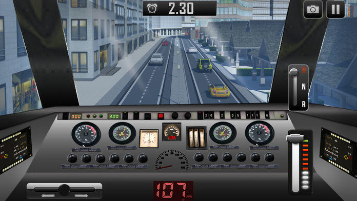 高架公交车司机3D：未来派汽车巴士驾驶模拟器游戏游戏截图
