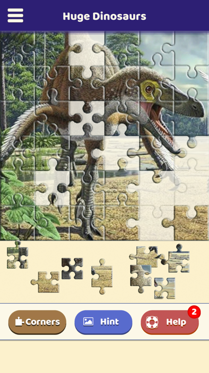 Huge Dinosaurs Puzzle游戏截图