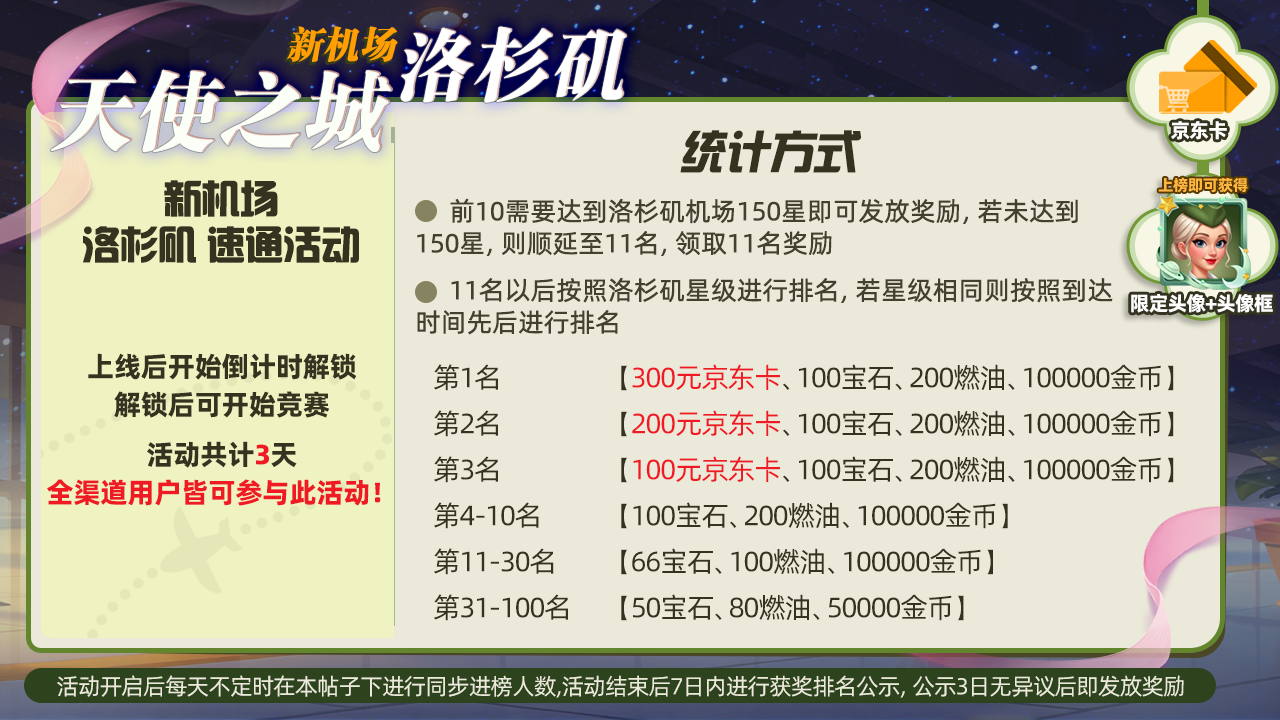 新机场速通活动