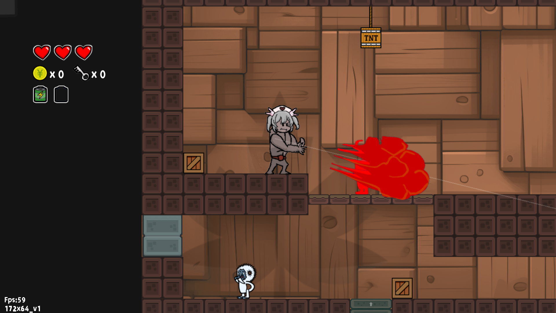 咸鱼侠大战b宫怪游戏截图