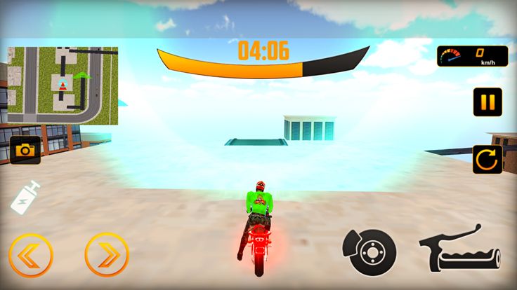 RoofTop Bike Drive游戏截图