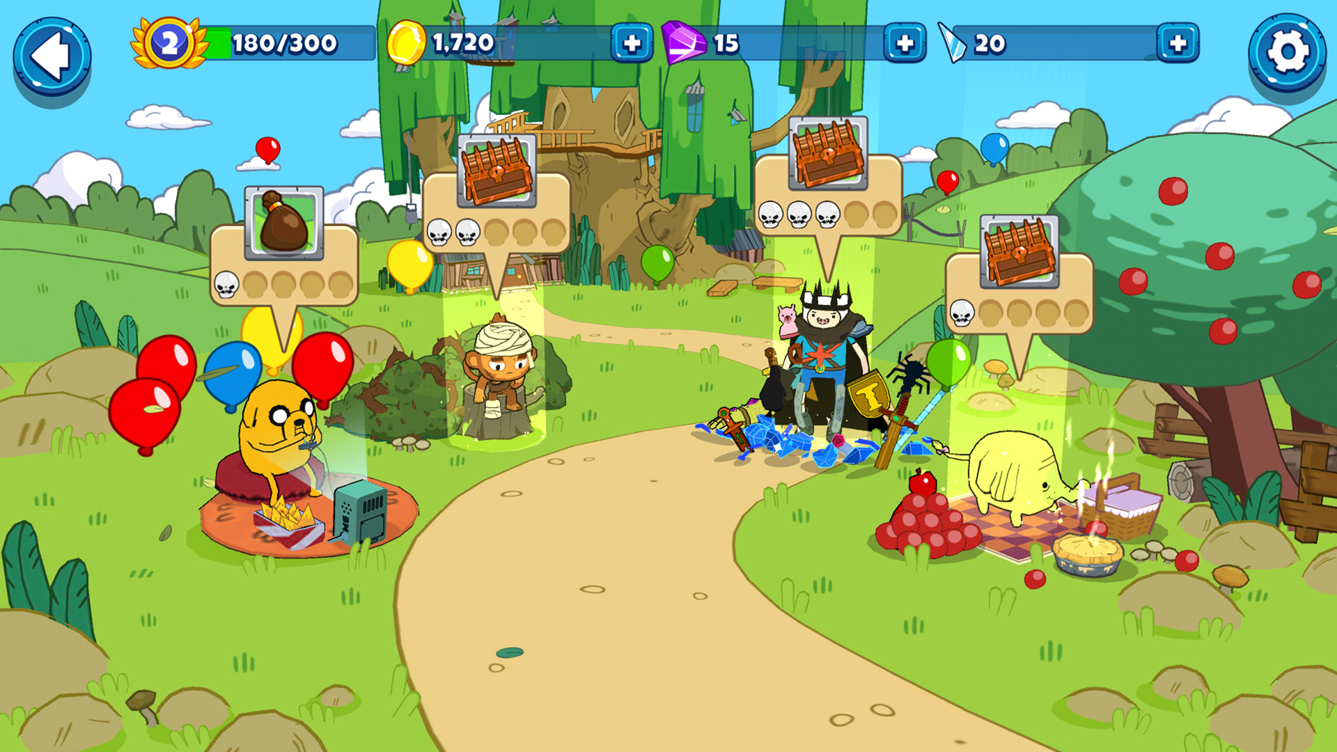 Bloons Adventure Time TD游戏截图