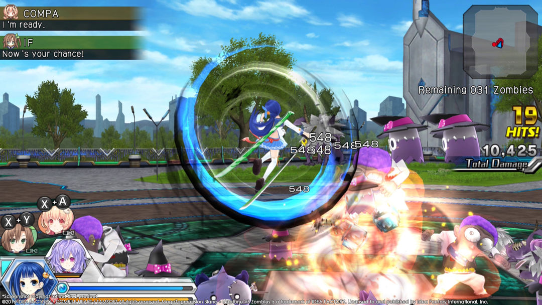 MegaTagmension Blanc + Neptune VS Zombies (Neptunia)游戏截图