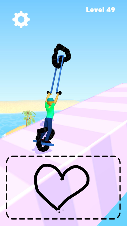 Draw Unicycle游戏截图