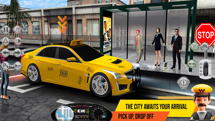 Taxi Simulator 2023: Taxi Game游戏截图
