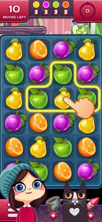 Agnes' Fruits Match-3 Puzzle游戏截图