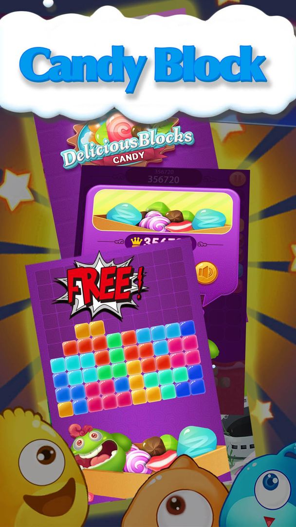 Screenshot of Candy Block Monster