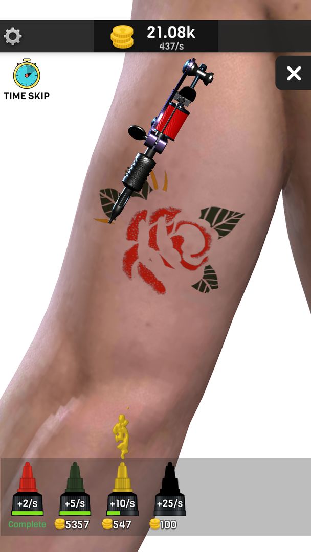 Screenshot of Idle Tattoo Artist