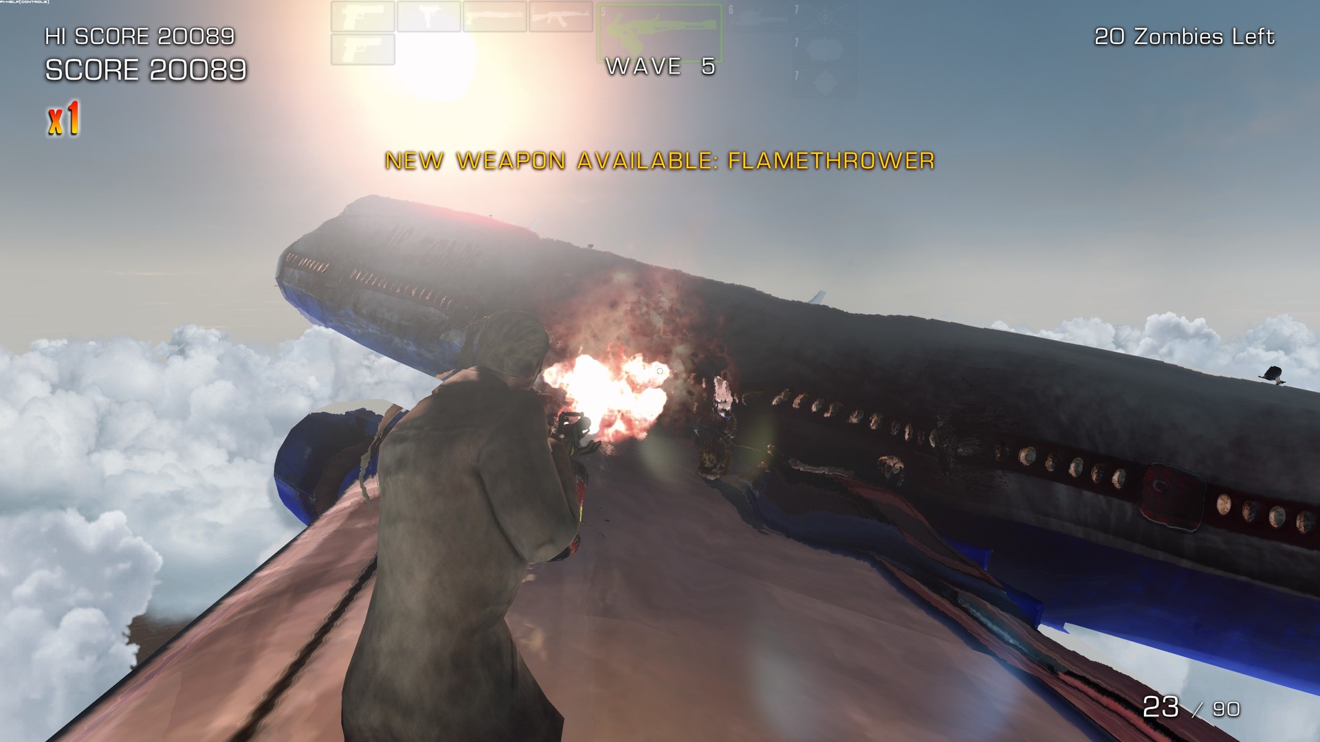 Zombies on a Plane游戏截图