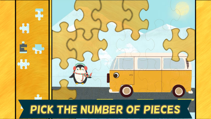 儿童汽车游戏：车高清拼图 - 对于教育游戏截图