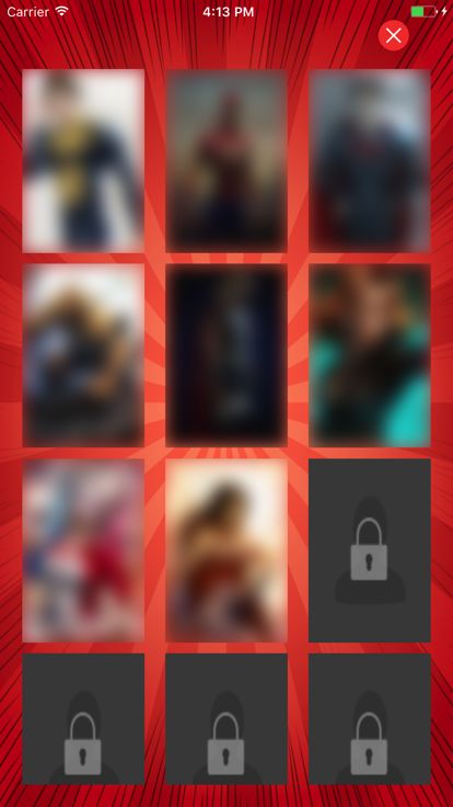 漫画超级英雄恶棍测验游戏截图