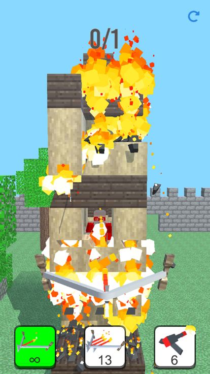 Burn it Down! 3D Pixel Game游戏截图
