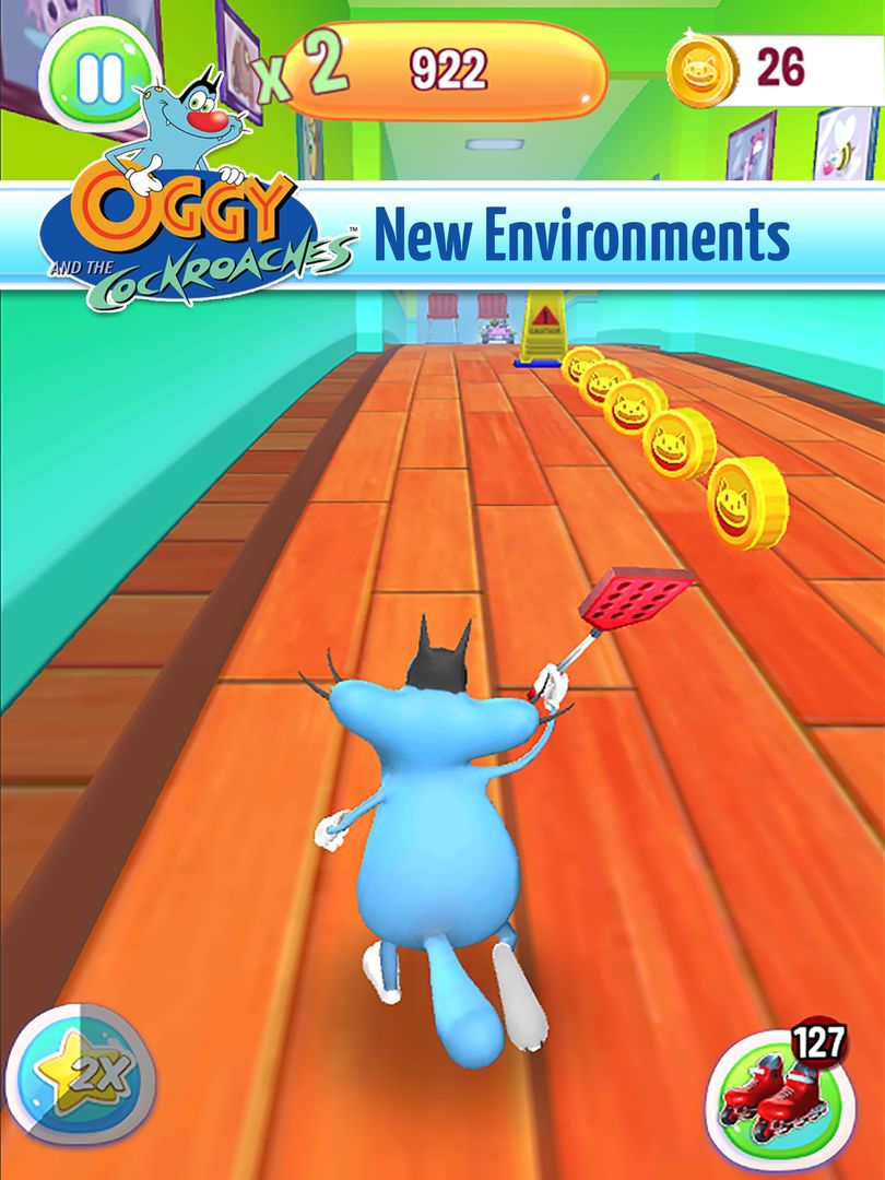 Screenshot of Oggy 3D Run