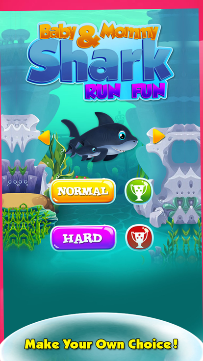 Baby & Mommy Shark Run Fun Do游戏截图