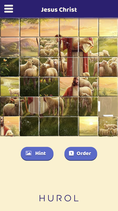 Jesus Christ Sliding Puzzle游戏截图