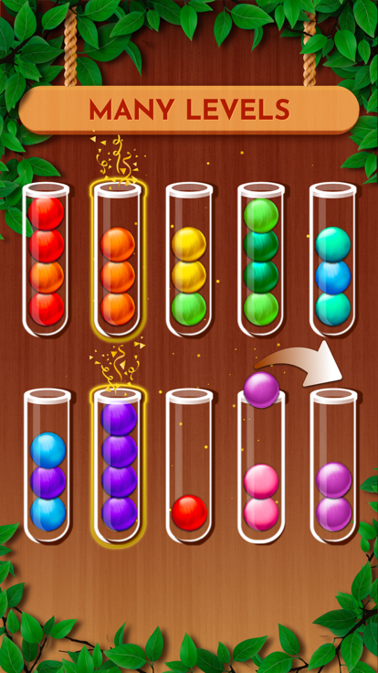 Woody Sort: Ball Sort Puzzle游戏截图