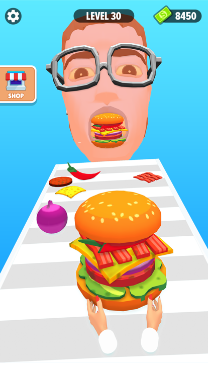 Burger Stack Runner Game游戏截图