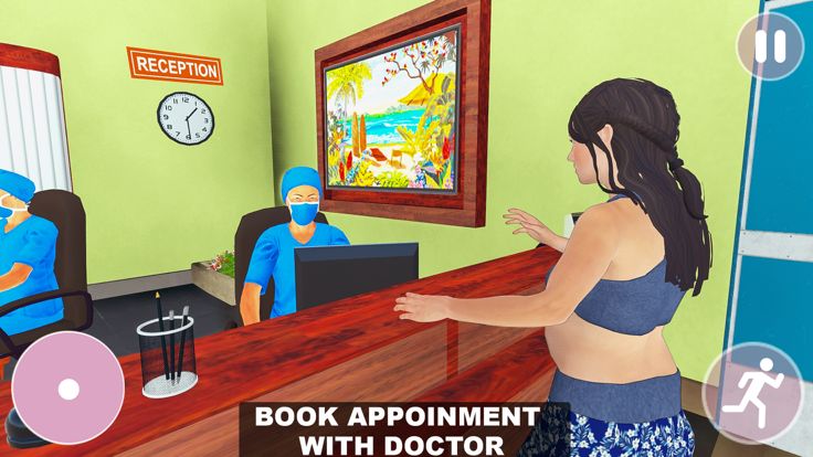 孕妈妈模拟器:婴儿护理游戏截图