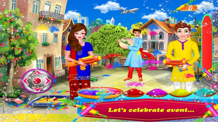 印度人 洒红节 节游戏截图