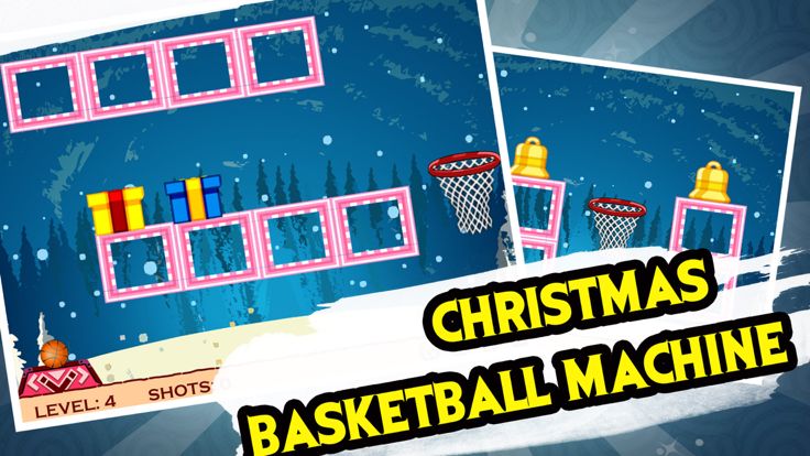 指尖篮球大师:圣诞节投篮机游戏截图