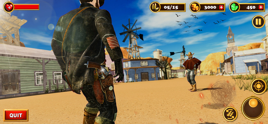 西部牛仔歹徒枪击事件游戏截图