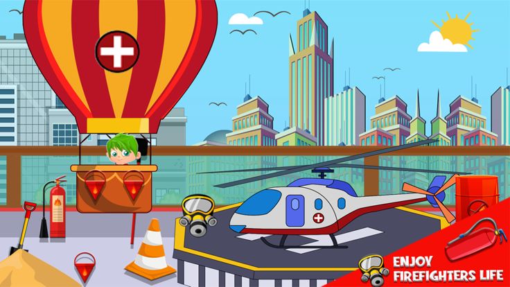 假装 Play Town 消防局游戏截图