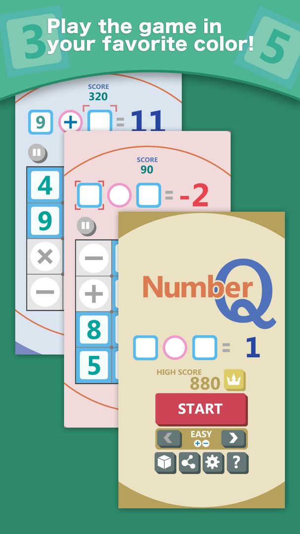 Screenshot of NumberQ