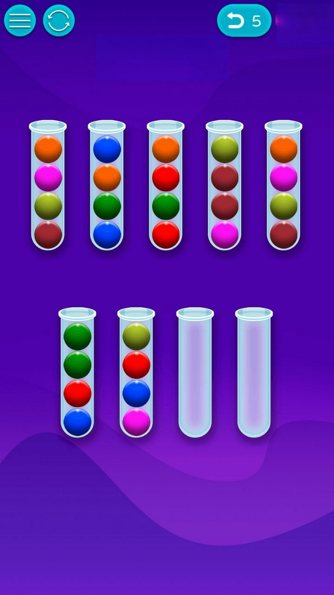 球球排序谜题游戏截图