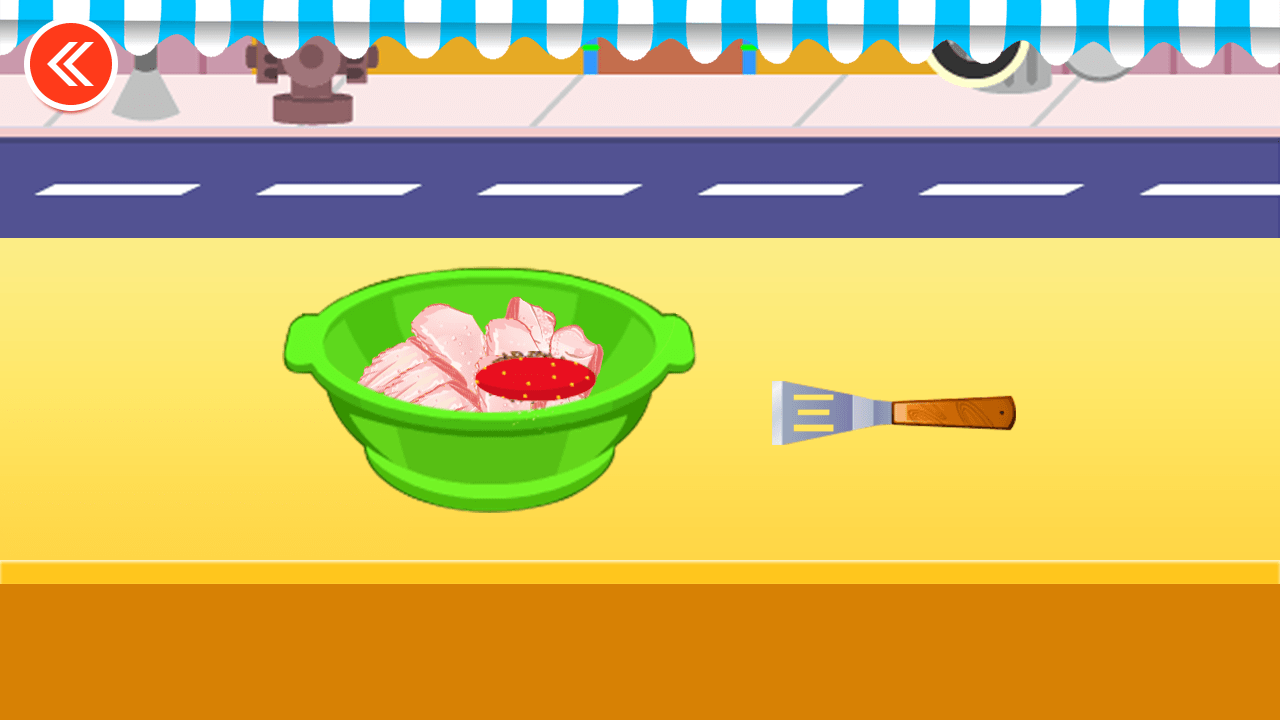 宝宝做鸡翅游戏截图