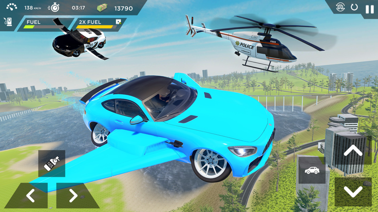 Flying Car Sim: Car Games 2022游戏截图