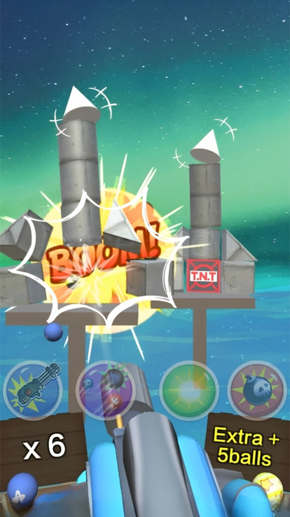 Cannon Ball Strike- Knock Cans游戏截图