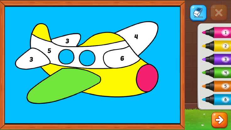 着色游戏：颜色 & 油漆游戏截图
