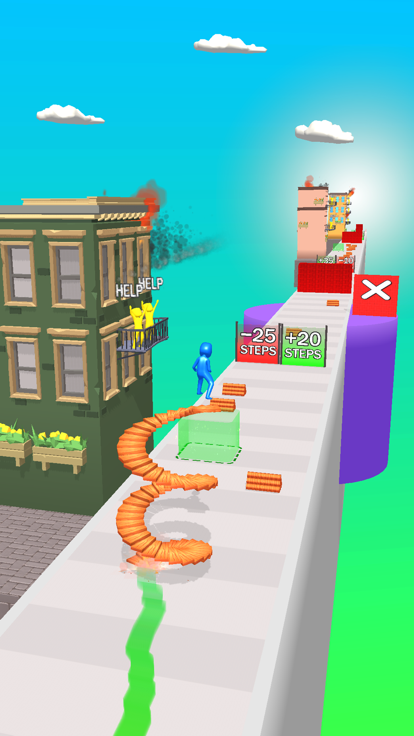 Stairs Runner & Rescue游戏截图