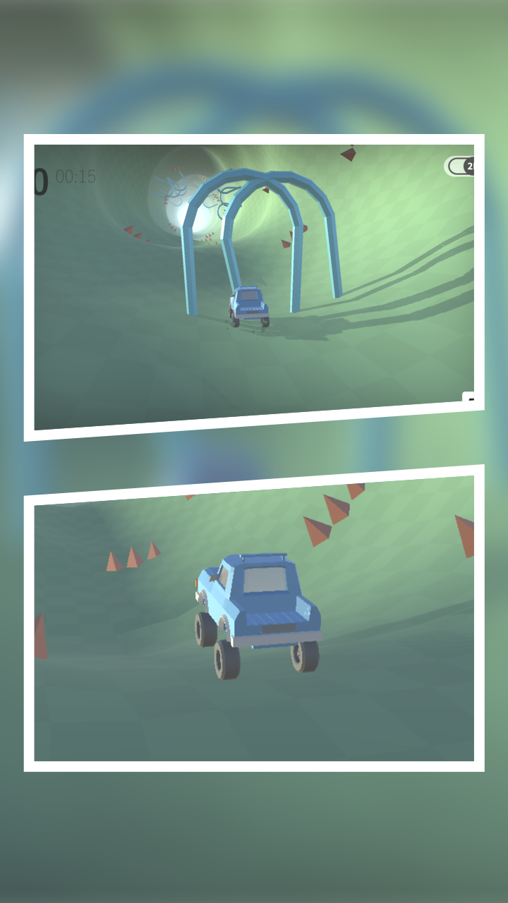 3D隧道赛车游戏截图