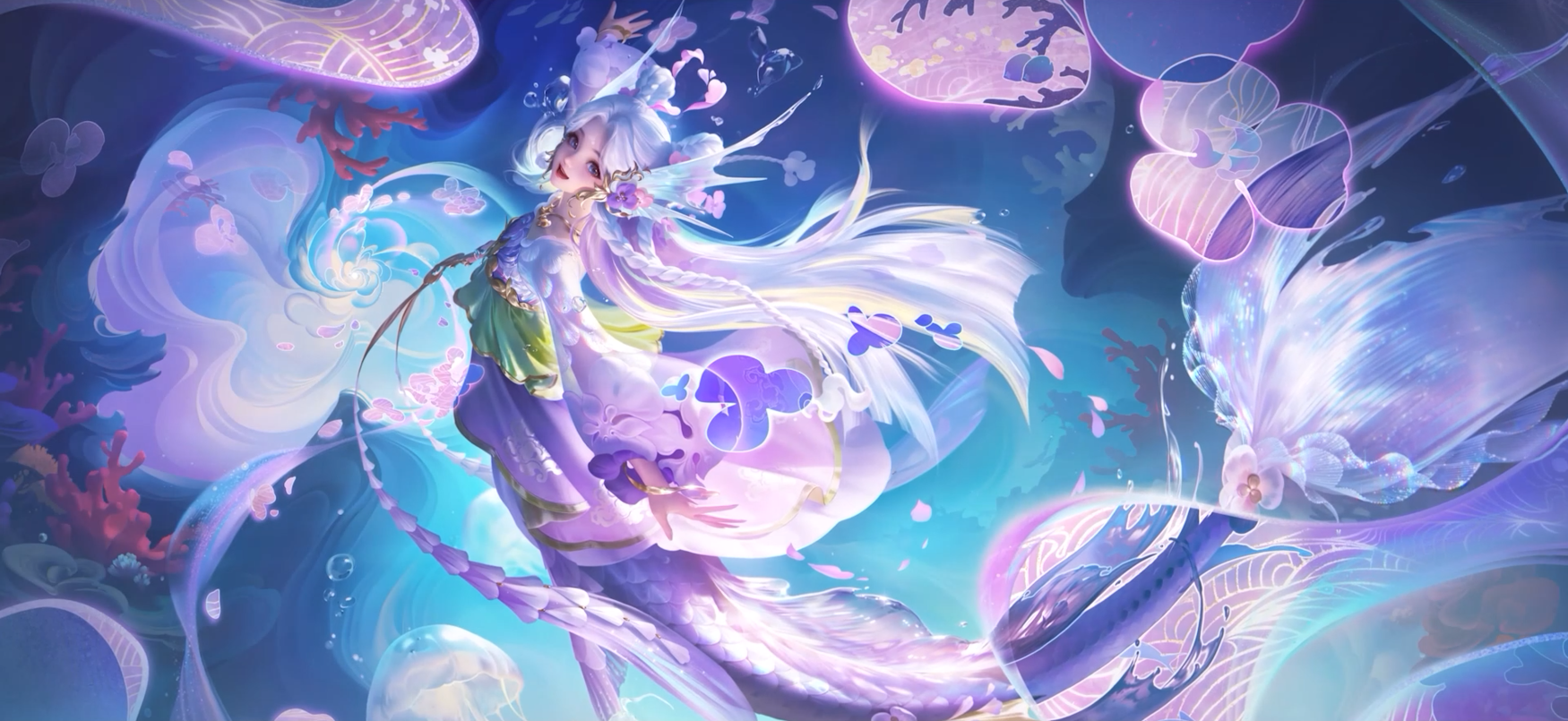 朵莉亚全新皮肤【幻珠鲛人】