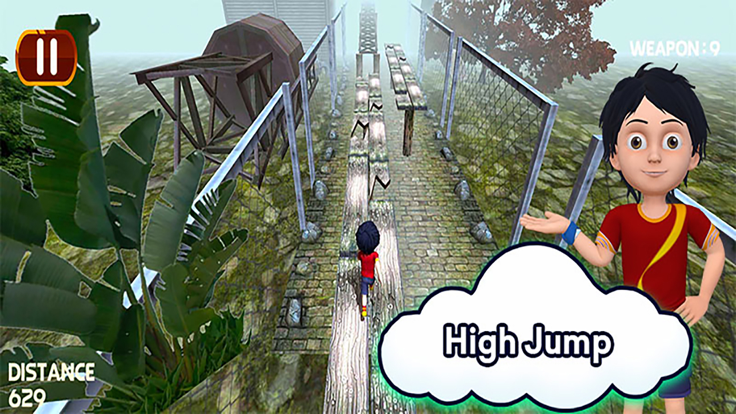 Shiva Cartoon Super Run Game游戏截图