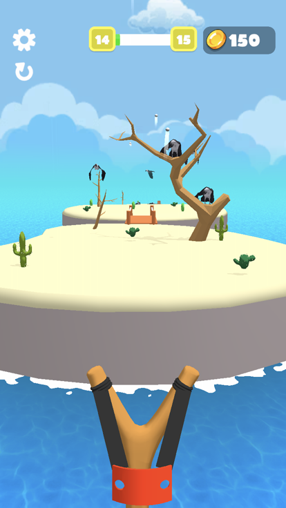 Slingshot 3D - Bird Hunt游戏截图