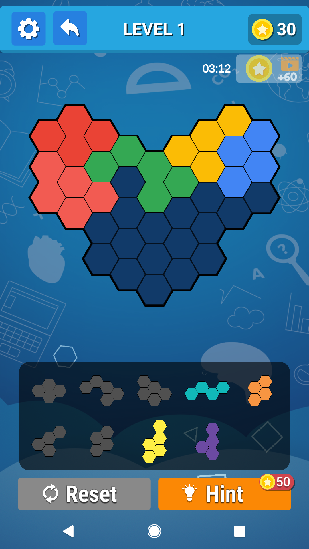 Hexagon Block Puzzle游戏截图