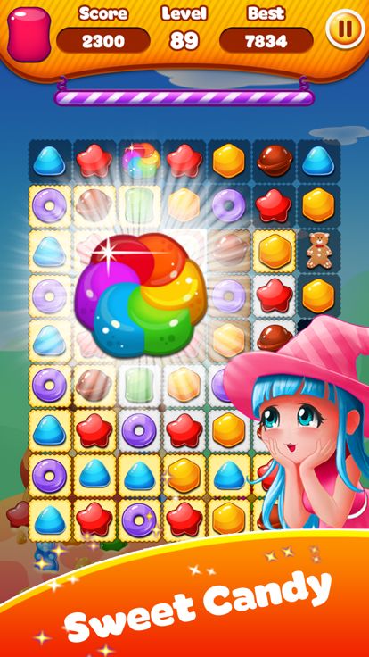 Explosion Gummy Wonders - Match 3 Puzzle Games游戏截图