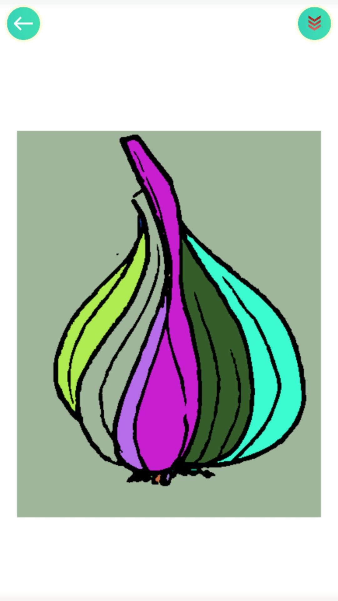 食物填色画画游戏截图