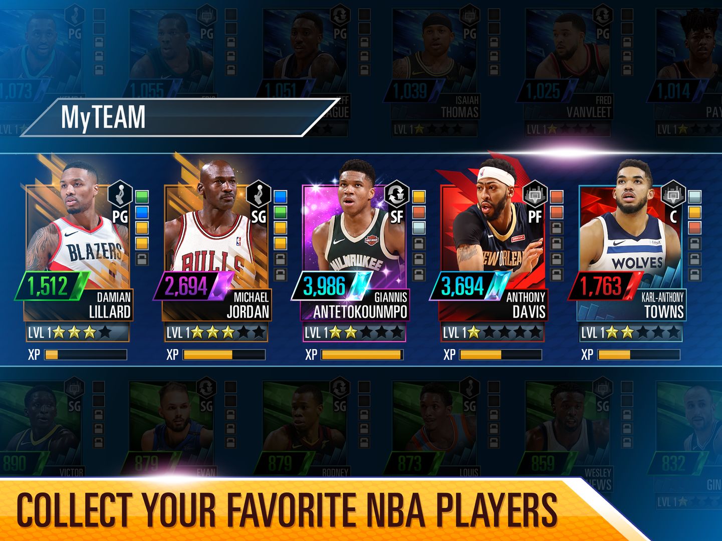 Screenshot of NBA 2K Mobile Basketball